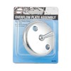 DANCO Bath Tub Overflow Plate with Trip Lever, Chrome, 1-Pack