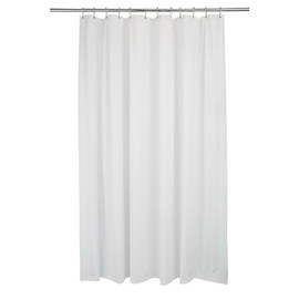 Bath Bliss 8 Gauge Premium Weight Extra Long Curtain Liner, White