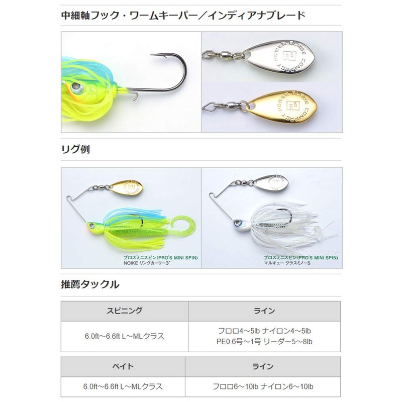 Prosfactory Proz Mini Spin 3/16oz (5g) #PMS108 Black Call (Gold)