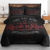 Pamnest Full Comforter Set with Sheets, 7 Pieces Vintage Music