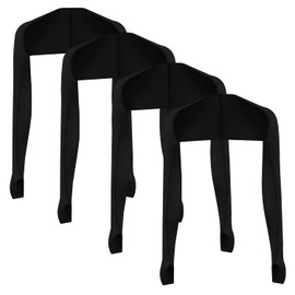 JEONEKID Cooling Shawl Arm Sleeves with Finger Holes for Women Anti-UV Protection, Sun Protection Cooler Shrug for Golf (Black)