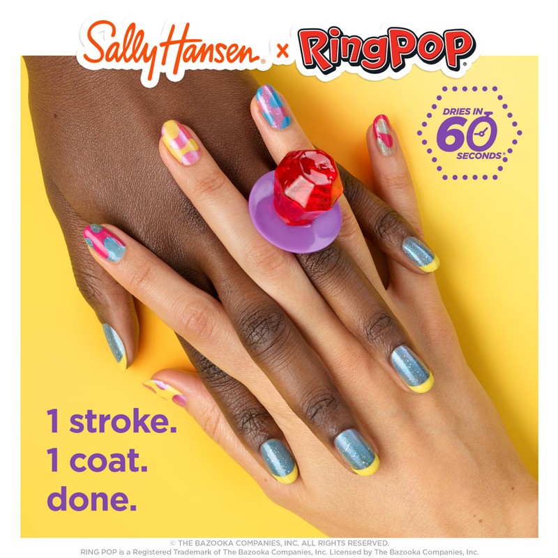 Sally Hansen Insta-Dri®, Ring Pop Bling Pop, Quick Dry, Long