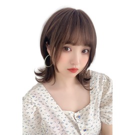 Bright Lara hf1589-DP Soft Wolf Layer Wig, Medium, Short, Natural, Full Wig, Wolf Hair