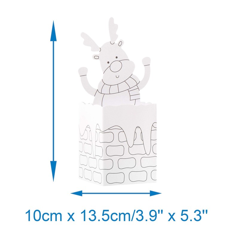 Baker Ross AR850 Chimney Pop-up Colour Christmas Card Making for