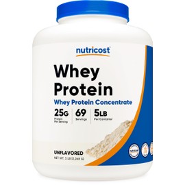 Nutricost Nutricost Whey Protein Powder, Unflavored, 5 pounds - from Whey Protein Concentrate
