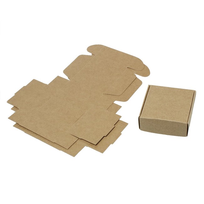 30 Pack Small Kraft Brown Gift Box (3x3x1 Inches)