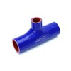 HPS 1.25" ID , 1" ID branch Blue Silicone Coupler