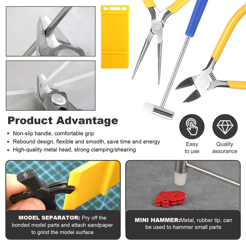 Fippy 101PCS Gundam Model Tools Kit, Hobby Building Tools Kit