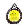 Bicycle Anti-Theft Protection Double Loop Steel Cable 2.5 m x