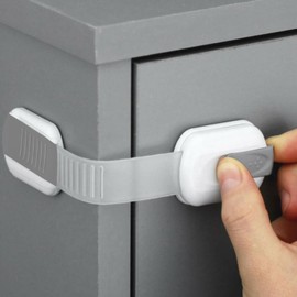 Baby Safety Lock for Children to Safe The cabinets and Drawer to Open KakaBeauty Child Locks for Kitchen Cupboards (Pack of 2) - Child Safety Cupboard Locks
