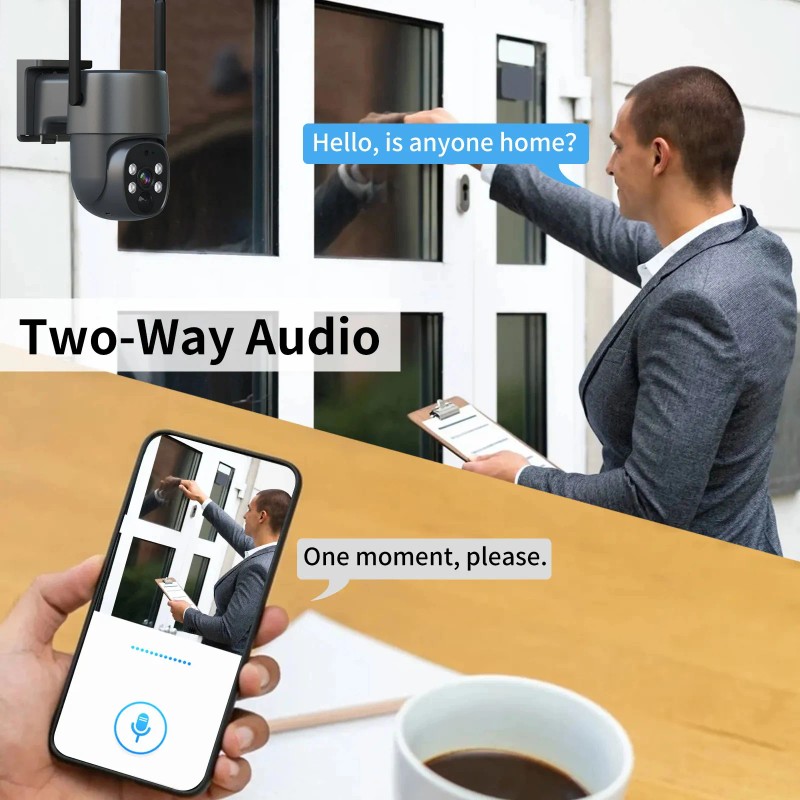 4G Solar Security Camera Wireless IP65 Waterproof & Motion Alarm