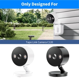 Introducing Adhesive Camera Mount,Fit for Tapo Link Camera C120 ,No Drilling Mount Bracket,Easy Installation Holder for Tapo Link Indoor Outdoor Security System,Black,2Pack (Camera is NOT Included)