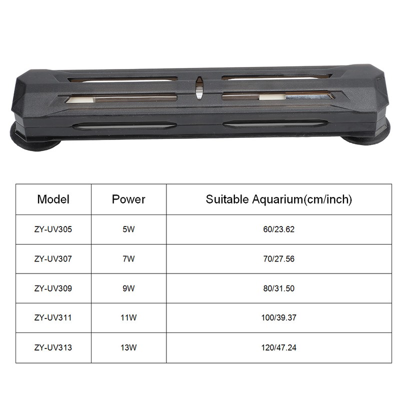 Fish Tank UV Sterilization Lamp Aquarium Ultraviolet Submersible Algae Removal