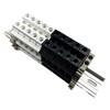 Dinkle Assembly DK10N White/Black 10 Gang Box Connector DIN Rail