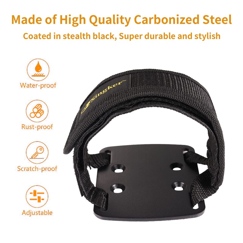 Singker Toe Clips Straps for Peloton Bike Adjustable Metal Pedal