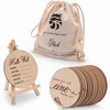 Baby Wooden Milestone Cards with Mini Wooden Easel and Cloth