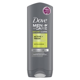 Dove Men+Care 3-in-1 Duschgel Sport Active + Fresh Duschbad für Körper, Gesicht und Haar mit MicroMoisture 250 ml