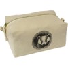 'Badger in a Den ' Canvas Wash Bag/Makeup Case (CS00042522)