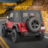 GLOBLED Tail Light Guards Covers Compatible with Jeep Wrangler TJ