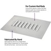 8 Hood Louver Sheet Metal Panel, 12 x 8 Inch,