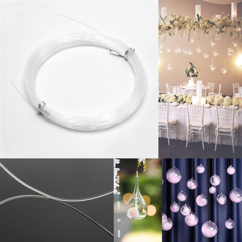 Invisible Hanging Support Up to 60lbs, 98Feet(30M) Clear Picture Wire