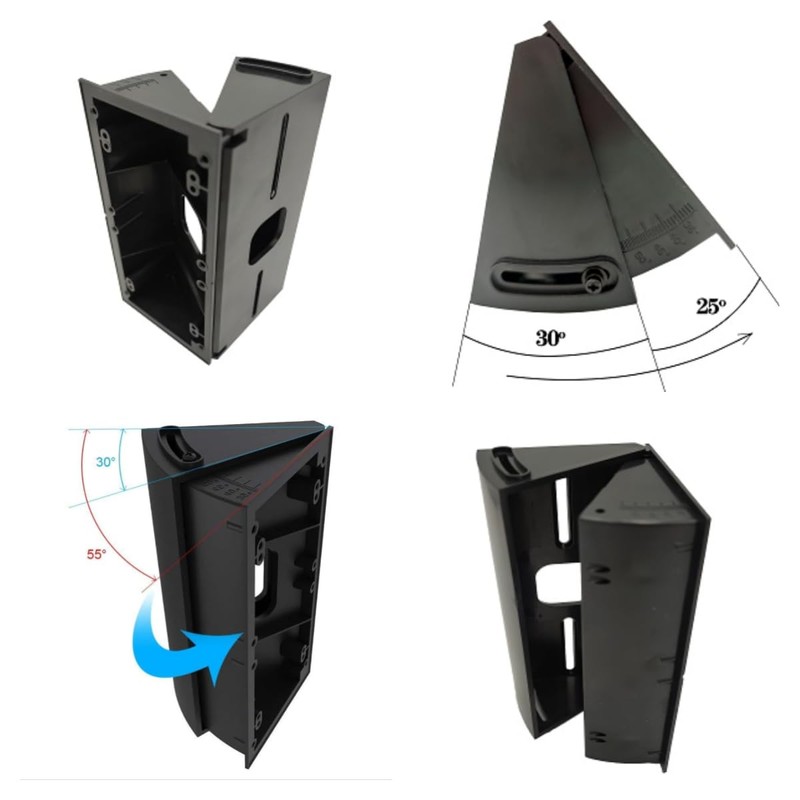 Adjustable 30 to 55 Angle Mount Compatible Video Doorbell 1st/2st/3st/4st,