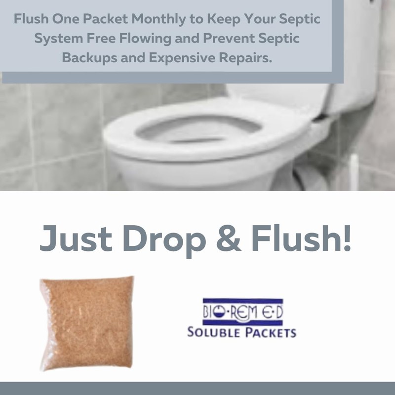 BIO REM E D Industrial Strength Septic Tank Treatment, Flushable
