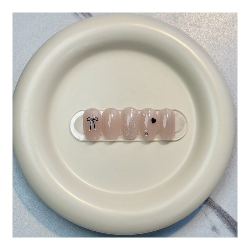Dara Beauty March 2025 Art of the MonthRibbon Nail❣ -