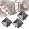 100 pieces 9 mm square rivets, pyramid shaped dot rivet