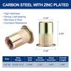 WORKPRO 150Pcs Rivet Nuts, 1/4”-20 Zinc Plated Carbon Steel Rivnut,