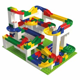Hubelino Marble Run - 200-Piece Big Building Box - The Original! Made in Germany! - Certified and Award-Winning Marble Run - 100% Duplo Compatible