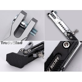 TradeWind Motorcycle Side Stand Maintenance Stand Kickstand Height Adjustable Aluminum Alloy (Gold)