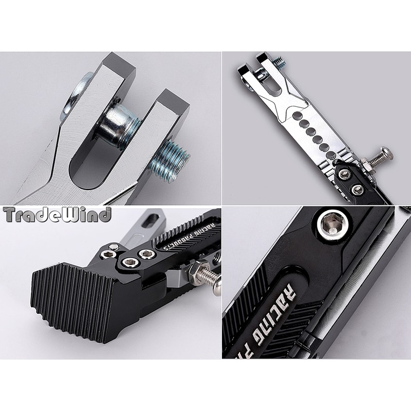 TradeWind Motorcycle Side Stand Maintenance Stand Kickstand Height Adjustable Aluminum