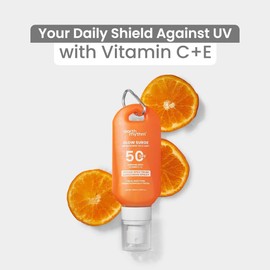 Earth-Rhythm's Glow Surge Brightening Sunscreen Spray with Vitamin C & E, SPF 50, Broad Spectrum, 100 ml, Pack of 2