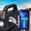 Solar Outdoor Flashlight Portable Rechargeable Super Bright Waterproof Multifunction Work
