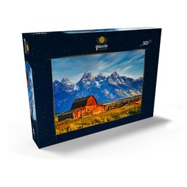 MyPuzzle Barn on Mormon Run, Wyoming Popular Barn in Jackson Hole - Premium 500 Piece Puzzle - MyPuzzle Special Collection by Puzzle Galaxy