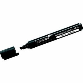 Legamaster Presentation Marker TZ 41 Chisel Tip Black Pack of 10