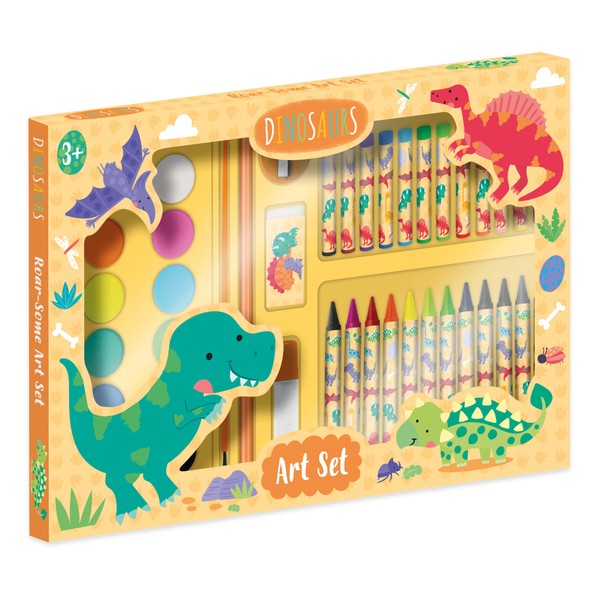 Robert Frederick Dinosaurs Children's 42 Piece Art Set For Ages
