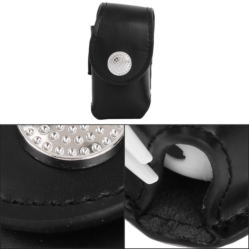 Mini PU Golf Ball Bag Pouch Holder with Golf Ball