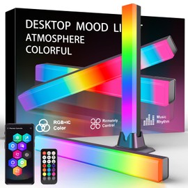 FUPT FUPT Entertainment Lighting, 2PCS Ambiance Gaming Lamp Sync with Music, Immersion Light Bar for TV, Room, Living Room