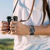 ANNEFIT Denim Watch Band, Casual Watch Replacement Band, Fabric Velcro