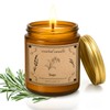 Sage Candles for Cleansing, 16oz Large Jar White Scented Candle,
