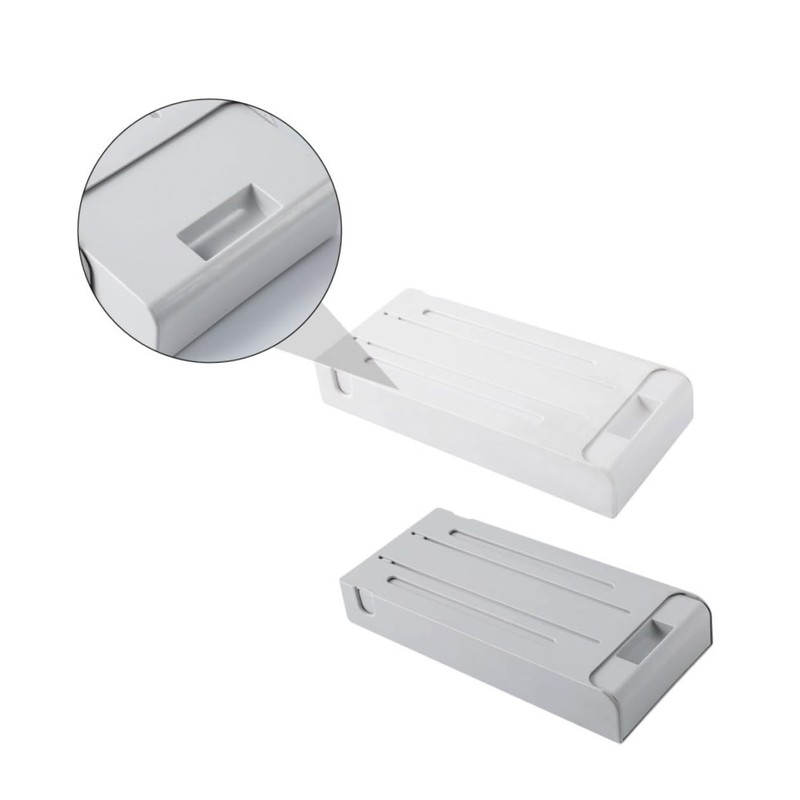 CAXUSD 2pcs Multi-purpose Desktop Storage Box Stackable Storage Drawer for