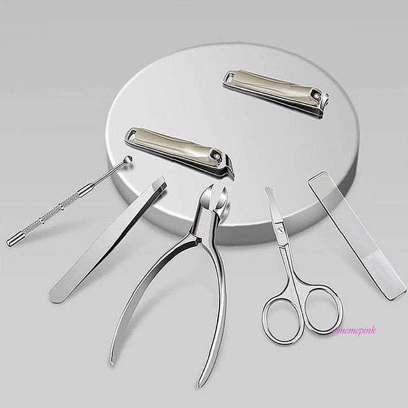 PinkmeA Nail Clipper Gift Set 7-Piece Set Nail Tools Nail