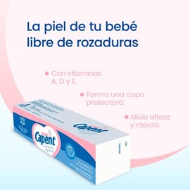 Capent, Pomada para rozaduras | Con vitamina A, D y E, 45 g