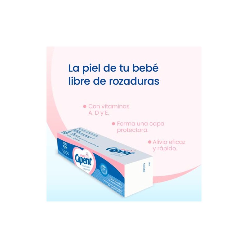 Capent, Pomada para rozaduras | Con vitamina A, D y