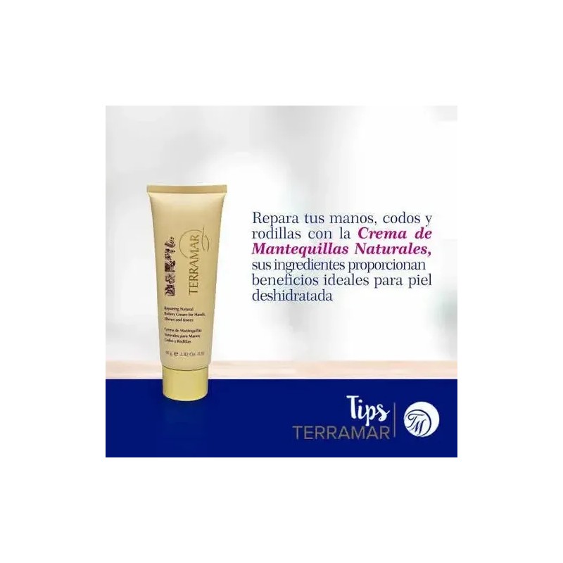Terramar Crema De Mantequillas Naturales Para Manos Y Codos