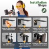 Anobeyi Adjustable Sliding Gate Roller Hardware Kit - Heavy Duty