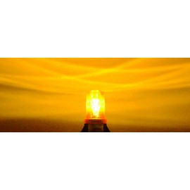 B4L4PAC AMBER 85-265V AC 12W HIGH POWER LED EMERGENCY WARNING LIGHT BEACON STROBE EFFECT 110V 120V 220V 240V