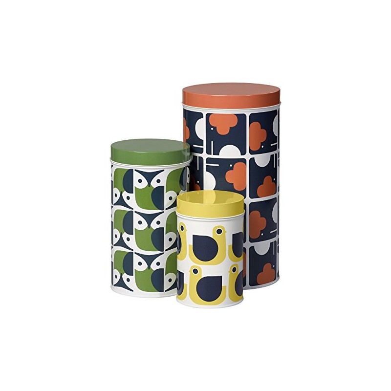 Orla Kiely Animals Tin Canisters | Set of 3